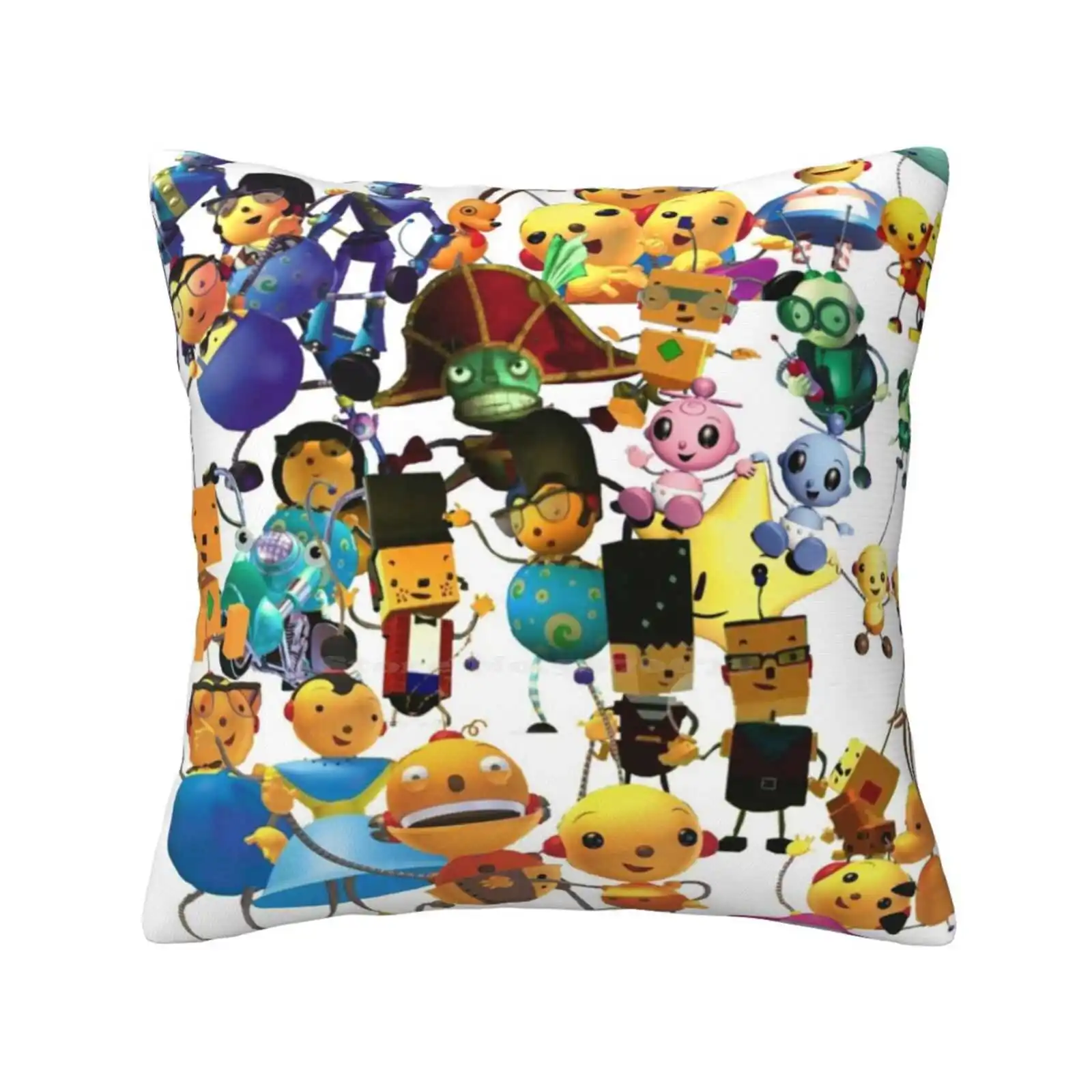 Rolie Polie Olie Group Shot Design Funny Cute Decor Square Federa Rolie Polie Olie Zowie Playhouse Retro Cbc 2000S