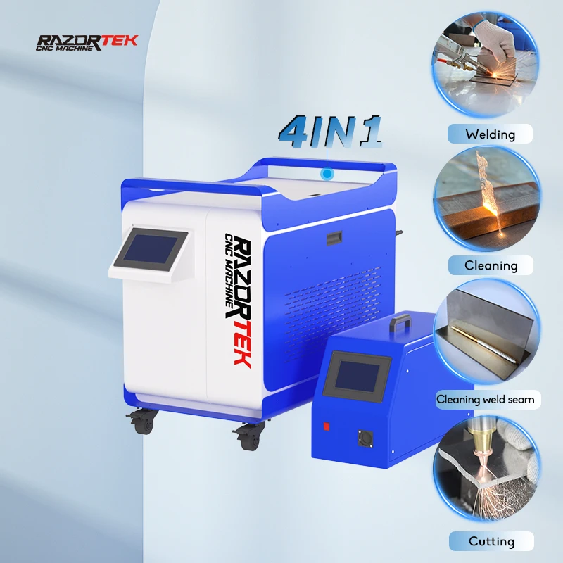 Handheld 4IN1 Laser Welder Raycus 2KW Fiber Laser Welding Machine 1500W Welding Cutting Cleaning Soldering Machine