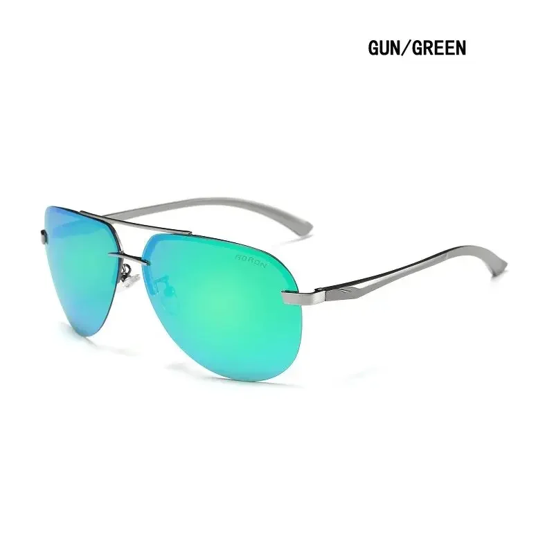 AORON Vintage Polarized Night Vision Sunglasses with Mirror Coating