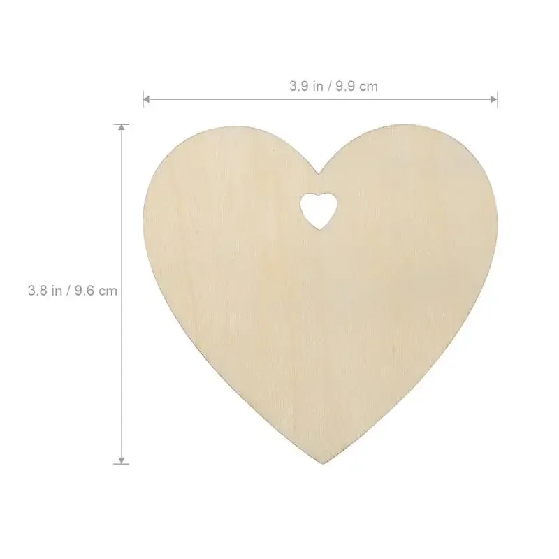 Valentines Day Heart Decorations  Valentine Decoration Crafts - 10pcs Wood  Heart - Aliexpress