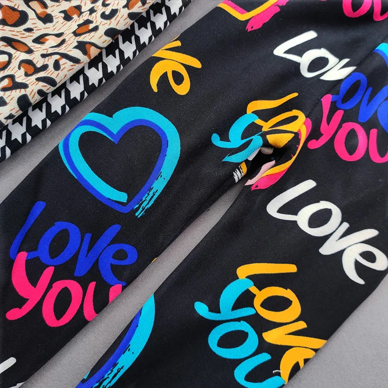 Girls Fleece Floral Leggings 6