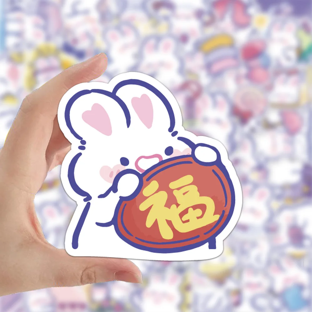 Kawaii Rabbit Stickers 4 Sheets Bunny Stickers Scrapbook Supplies Journal  Supplies Cartoon Washi Stickers Aesthetic Stickers -  Hong Kong