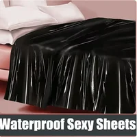 Adult Sex PVC Plastic Bed Sheets Sexy Game Waterproof Hypoallergenic Mattress Cover for Couple Flirt Bed Passion Supplies Tool 1