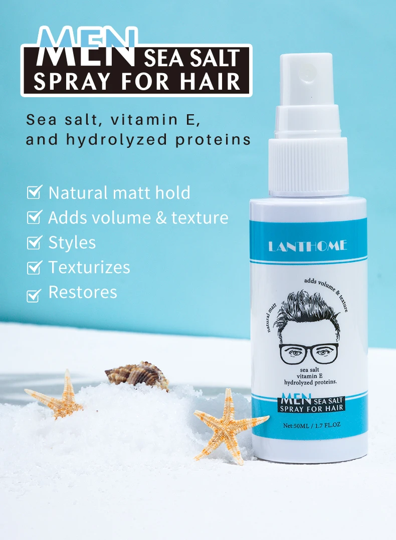 Description Picture 3 of itemFirstsun Men Sea Salt Spray for Volumizing Hair Spray Dry and Frizzy Hair Treatment Smooth Moisturize Repair Damage Hair Care