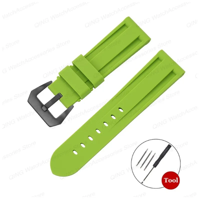 Versatile Silicone Sport Wristband - Rubber Bracelet Watch Strap for Men & Women, Multiple Widths Available