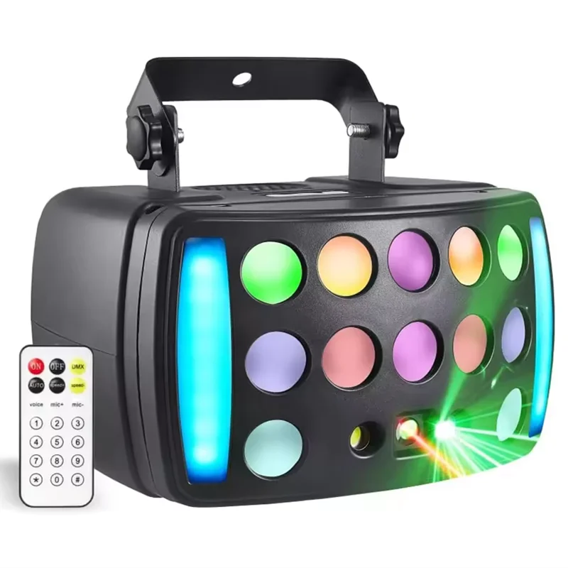 

Remote control & DMX512 Disco light LED butterfly light 4In1 LED butterfly laser light dj party wedding KTV bar stage light show