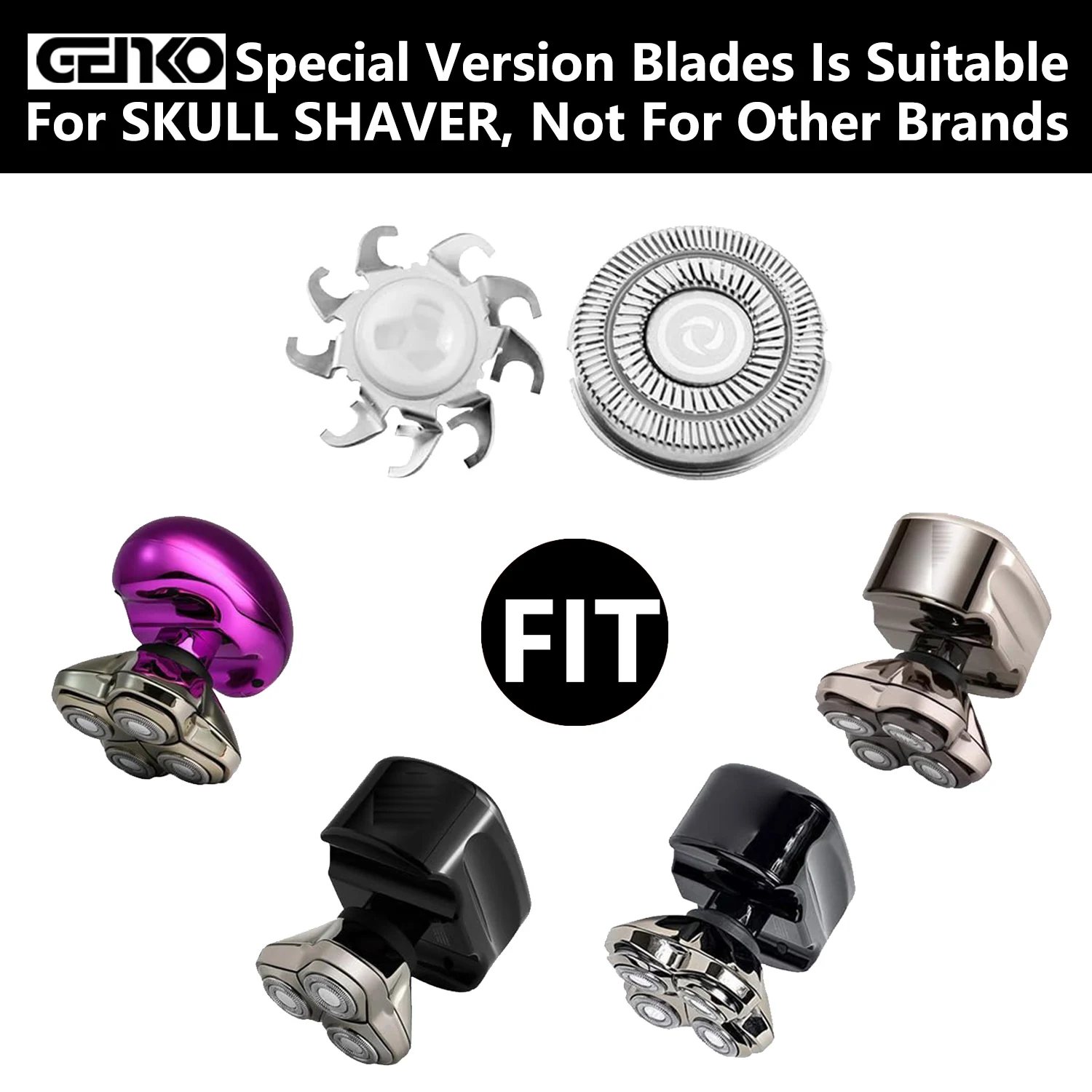 Shaver Replacement Heads Blades for Skull Shaver Pitbull Gold PRO Brush Pitbull Shaver Replacement Blade Skull Shaver Blades 2