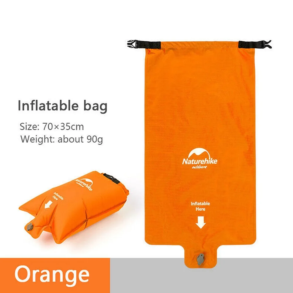 Description Picture 3 of itemNaturehike Waterproof Inflatable Flotation Bag Portable Folding Moisture-proof Picnic Camping Hiking Swimming Life Buoy Air Bag