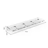 Clear Acrylic Wine Glass Holder Wall Mounted, Under Cabinet Hanging Wine Glass Rack, Champagne Wall Holder for Party 6