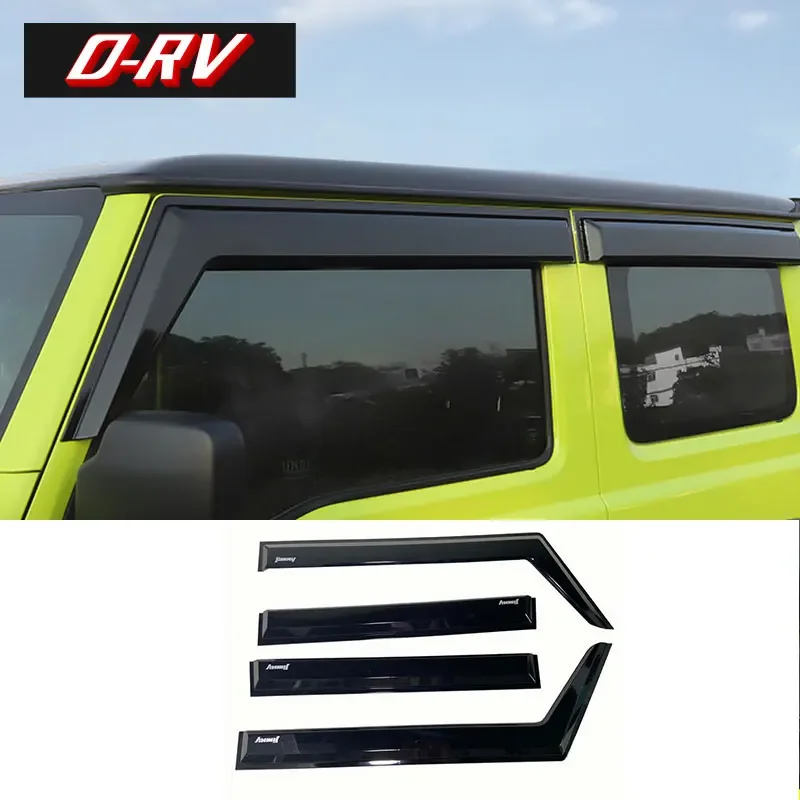 Car Sun Rain Guard Window Visor Smoke Shield Deflectors Awning Trim Cover Accessories for Suzuki Jimny JB64 JB74W car window visor,car window deflectors