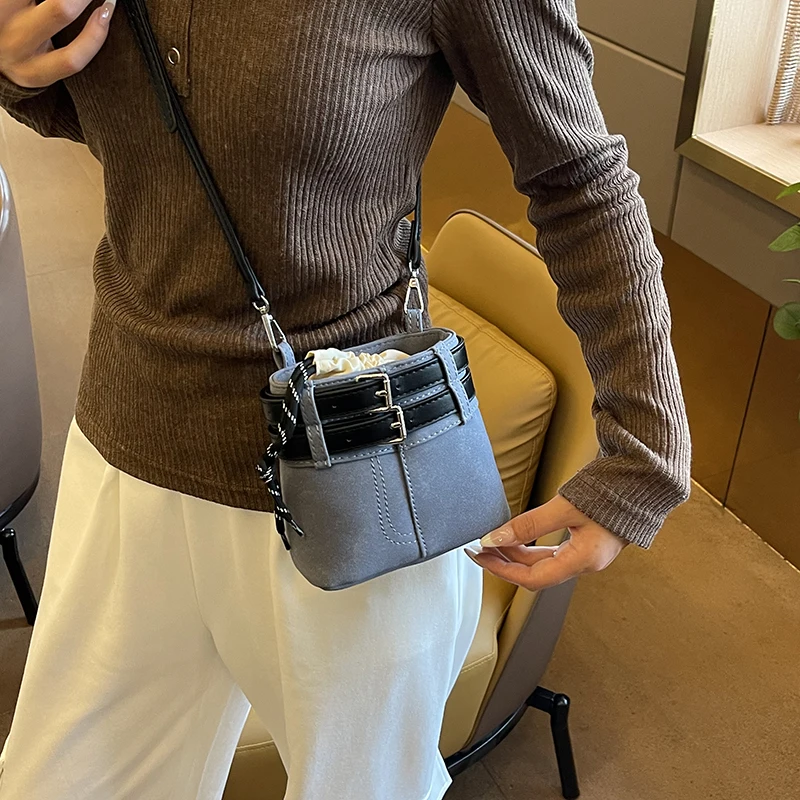 Suede Crossbody Bag for Women Funny Mini Shoulder Bags Female Causal Messenger Bag for Girls Kawaii Trendy Handbag Purse Clutch