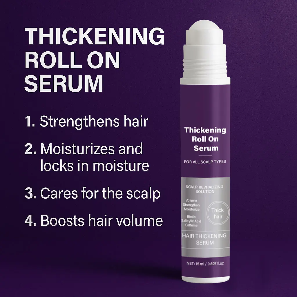 Revitalizing Hair Growth Serum for Thicker, Stronger Hair & Enhanced Volume, 15ML