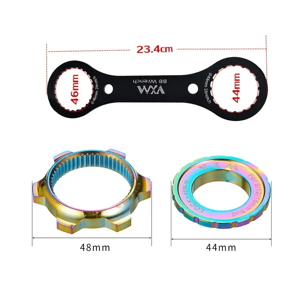 Велосипедный дисковый тормоз центральный замок на 6 болтов 6 отверстий ротор адаптер-ключ гаечный ключ для велосипеда 44 мм 46 мм втулка Центральный замок конверсионные Распорки