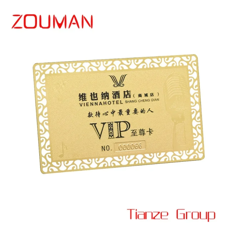 

Custom , Custoized etal Car u Credit Card Size Vip eber etal Busins Card ith Laser Engraving Logo