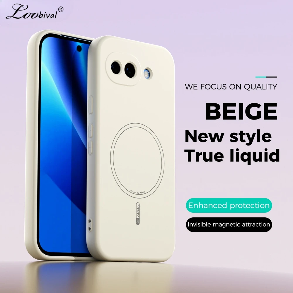 MagSafe Matte Soft Liquid Silicone Shockproof Slim Case with Magnetic Wireless Charging Compatibility