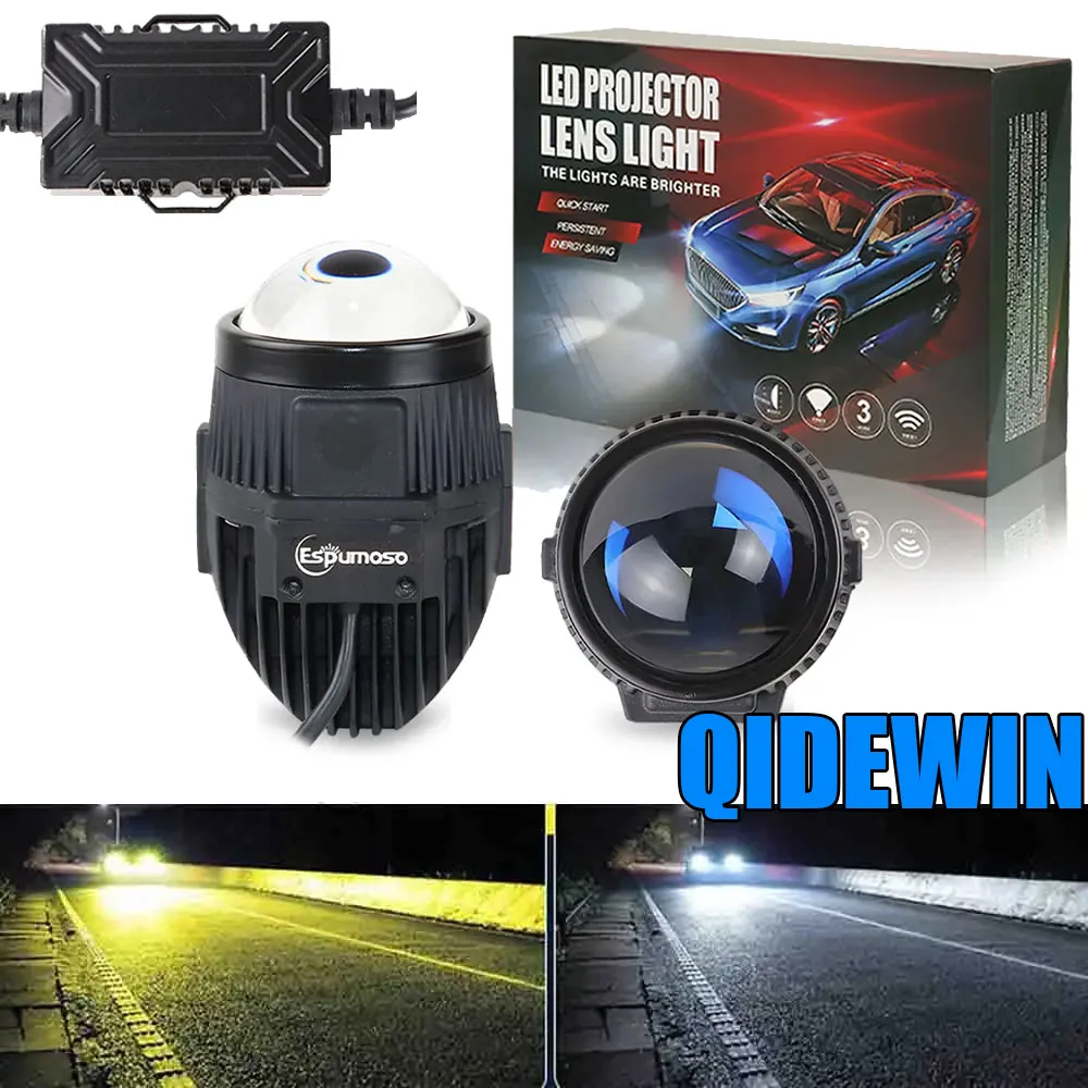 

Automobile Accessories Best Selling 3.0 Universal Bi Led Fog Light 6000k 80W For Car Headlight Lens IP 68 Waterprooof