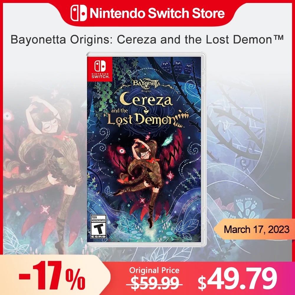 Bayonetta Origins Cereza E The Lost Demon Nintendo Switch Offerte Di Gioco 100% Original Physical Game Card 1 Player Adventure Genere