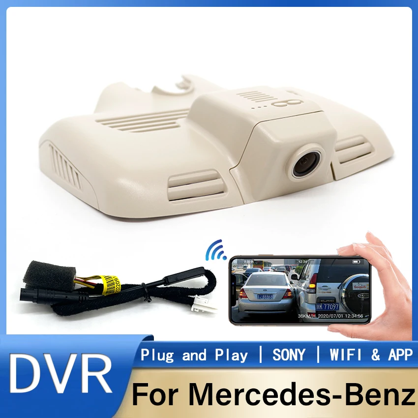 

FHD 1080P Dash Cam Camera For Mercedes Benz C Class 200d 250d 200 250 300 w205 c204 c205 GLC 250 300 220d x253 C253 Car DVR WIFI