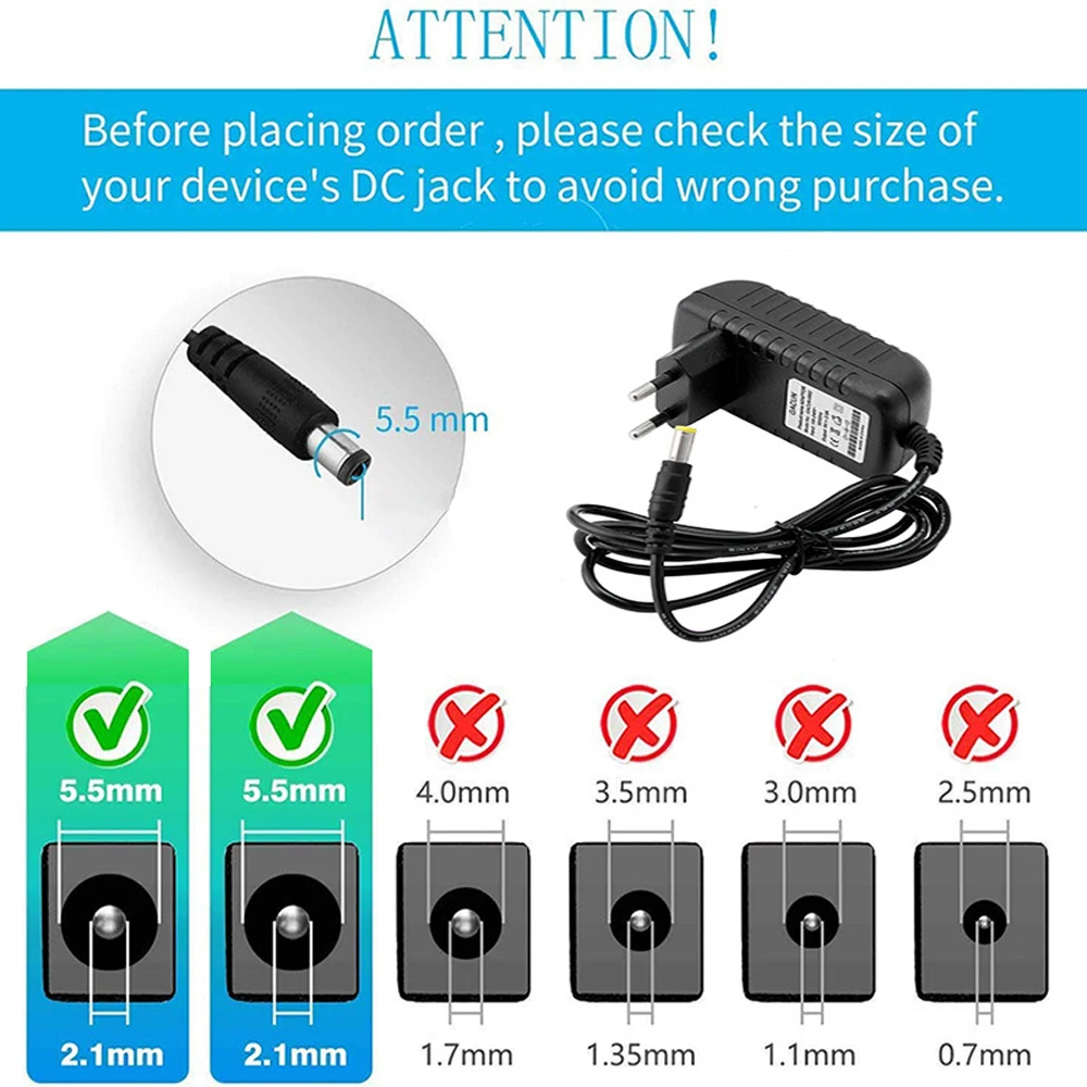 AC 110V - 220V DC 5V 12V 24 V 전원 공급 어댑터, 볼트 변압기 컨버터, LED 스트립 조명용, 1A, 2A, 3A, 5A, 6A, 8A, 10A, 5, 12, 24 V