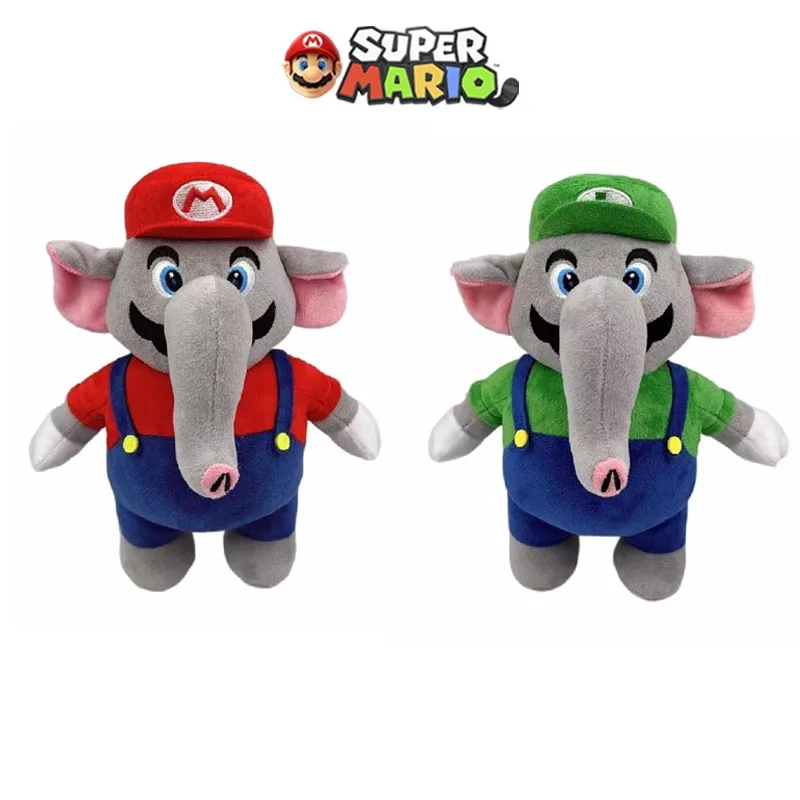 Super Mario Bros Wonder Peluche Peluche Bambola Simpatici Elefanti Gioco Figura Periferica Modello Anime Bambole Morbide Regali Per Bambini