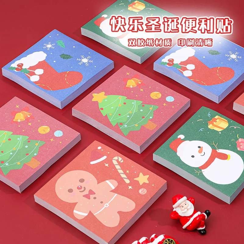 Office School Supplies Notepad Cartoon Christmas Sticky Notes Student Message Notepad Study Office Sticky Notes Christmas 4