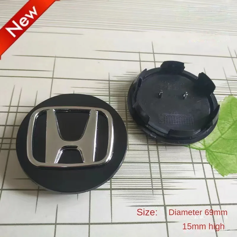 Wheel Center Caps 4pcs 58mm/69mm Wheel Center Cap Car Hub Cover Badge Emblem For Honda Civic City Accord CRV Hrv Jazz Odyssey Spirior CBR HRV