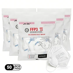 Premium FFP3 Respirator Face Masks with Breathing Valve - 7 - Layer Dustproof Protection, Individually Packaged (50PCS)