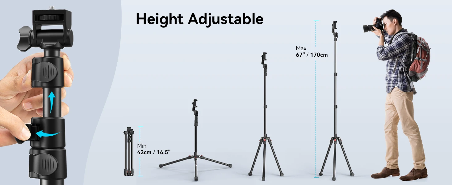 Reverse Folding Stand Kit for Smartphone with Wireless Remote Universal Camera P