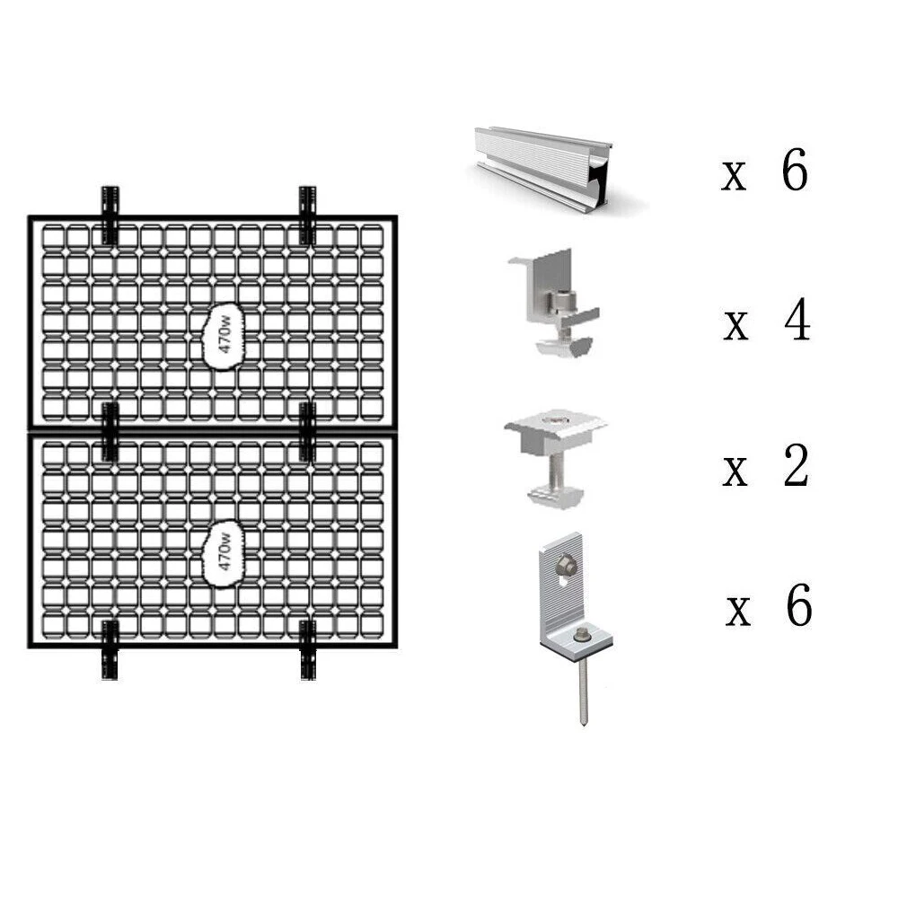 

Solar Rail Alu Mounting Rail Solar Panel PV Profile Solar Profile Solar System Accessories Set Bracket Rail High Quality