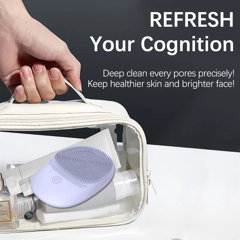 Luxurious Soft Silicone Sonic Facial Cleansing Brush
