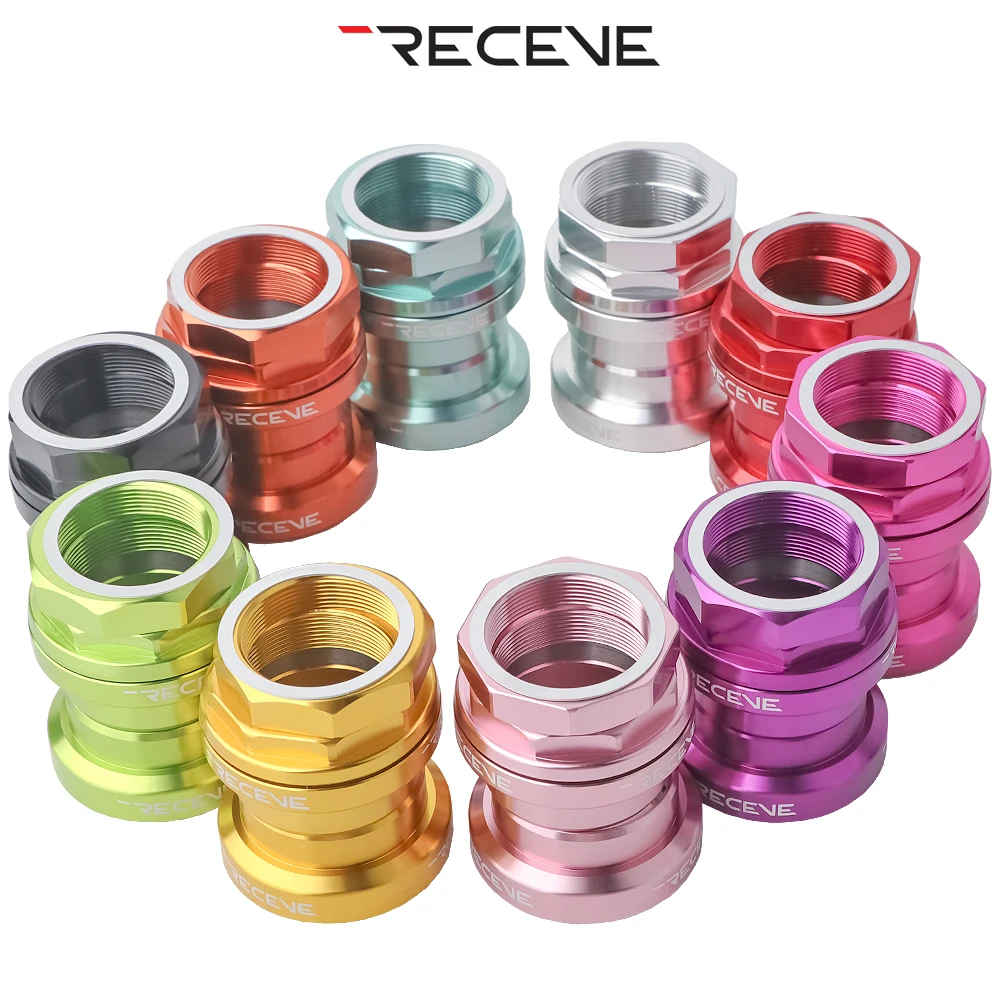 RECEVE Folding Bike Headset 34mm Bmx Headset 1 1/8  Bicycle Steering Box Cycling Head Set Bearing Aluminum Alloy Steering Column