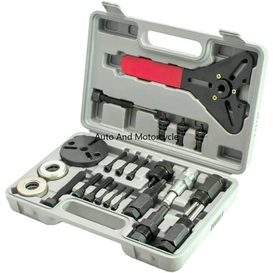 23pc A/C Deluxe Automotive Compressor Clutch Hub Remover Installer Puller  Tool Spanner Air Conditioner AC