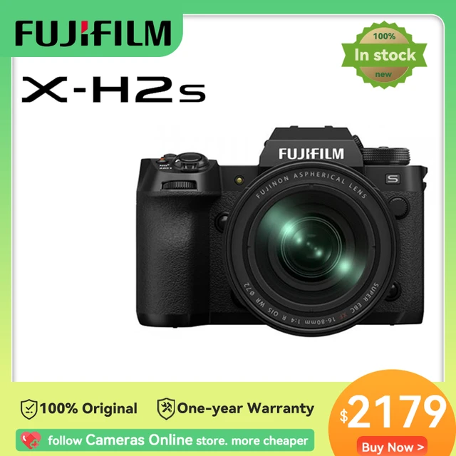 Fujifilm XH2S Mirrorless Camera Body Black, 40 OFF
