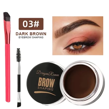 Heallor Multi-function Eyebrow Brush With Wild Eyebrows Cream Concealer Square Eye Brow Make Up Brushes For Women Eyebrow Shapin - Thumbnail 4