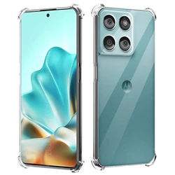 Shockproof Transparent TPU Protective Case for Motorola Moto G17 (Clear)
