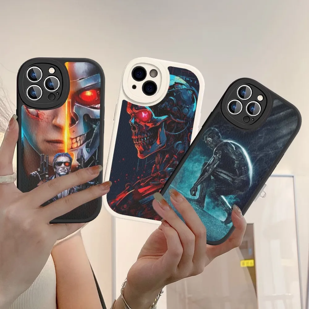 

Schwarzenegger T-Terminator Movie Phone Case Hard Leather For IPhone 14 13 12 Mini 11 14 Pro Max Xs X Xr 7 8 Plus Fundas