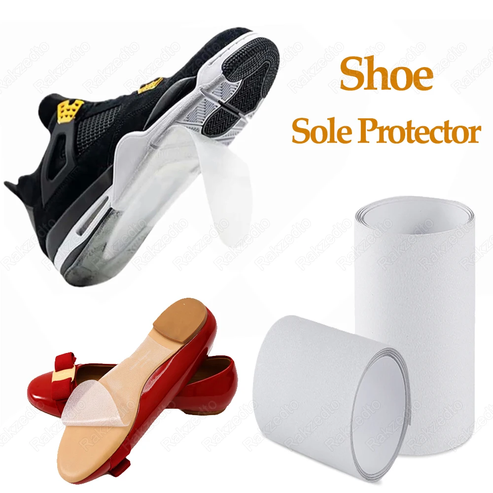 Sohlenschutz für Schuhe, untere Aufkleber für Turnschuhe, High Heels, Außensohle, selbstklebender, rutschfester, kristallklarer Sohlenschutz – Detail 1