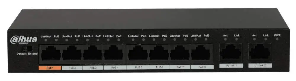 Коммутатор PoE (DH-PFS3010-8ET-96) | Компьютеры и офис