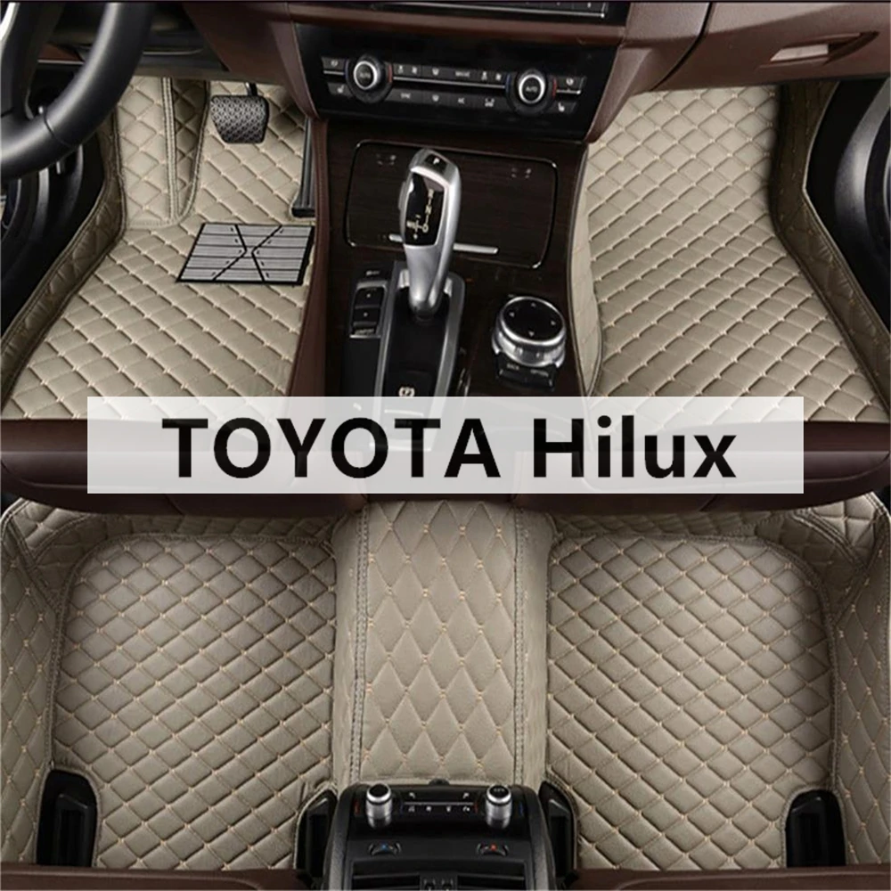 

Новые модные автомобильные коврики на заказ для TOYOTA Hilux 2012-2019 лет, аксессуары для ног, аксессуары для автомобиля, однотонные, алмазные