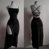 2025 explosive new dress summer high sensibility halter strap Spice Girl bag hip dress 4