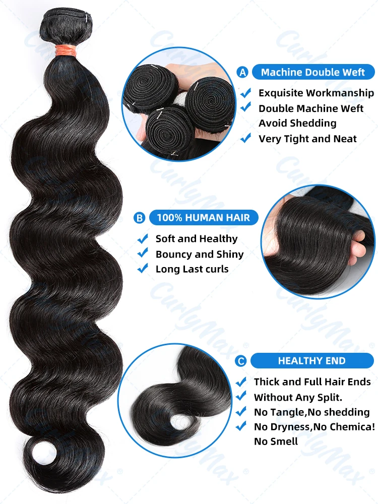 Human Hair Extensions 28 30 36 Inch Body Wave Bundles Human Hair Brazilian Remy Hair Water Wavy Weave 2 3 4 Extensions Weft