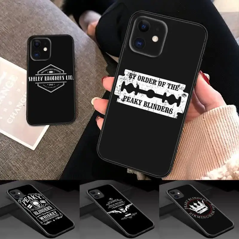 Мягкий силиконовый чехол для телефона с логотипом P-Peaky b-Blinders Cross iPhone 15 14 Plus 13 12 11 X XS