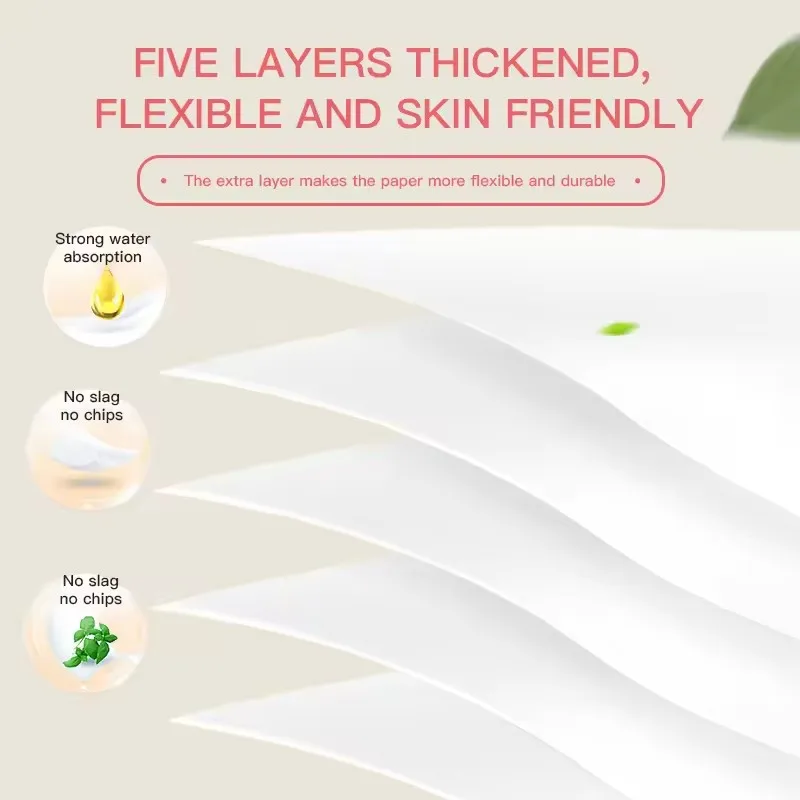 Household Paper Towels Roll Paper Five Layers Thickened Core Roll Toilet 6Rolls