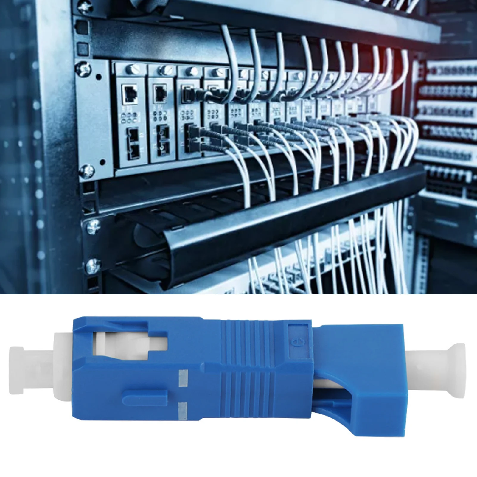 Single Mode SC Male to LC Female Fiber Optic Adapter