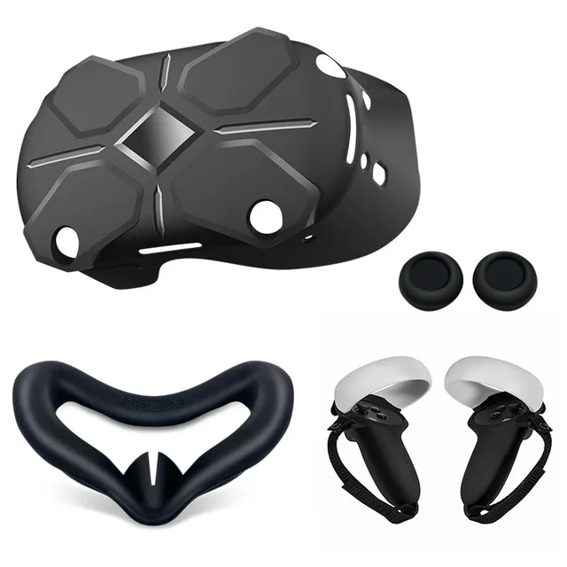 Custodia protettiva in silicone per Oculus Quest 2 VR Headset Head Cover antigraffio per Oculus Quest 2 VR Accessori_voghion.com