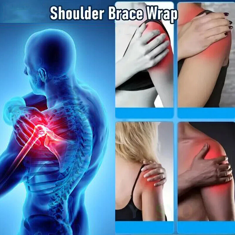 Double Shoulder Brace Support Belt Adjustable Pressurized Breathable Protective Shoulder Strap For Back Pain Relief shoulder support