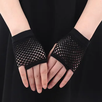 Damen sexy aushöhlen Handschuhe kurze Netz handschuhe finger lose Netz handschuhe Punkrock Nachtclub Party Arm wärmer Handschuhe-Damen sexy aush hlen Handschuhe kurze Netz handschuhe finger lose Netz handschuhe Punkrock Nachtclub Party Arm
