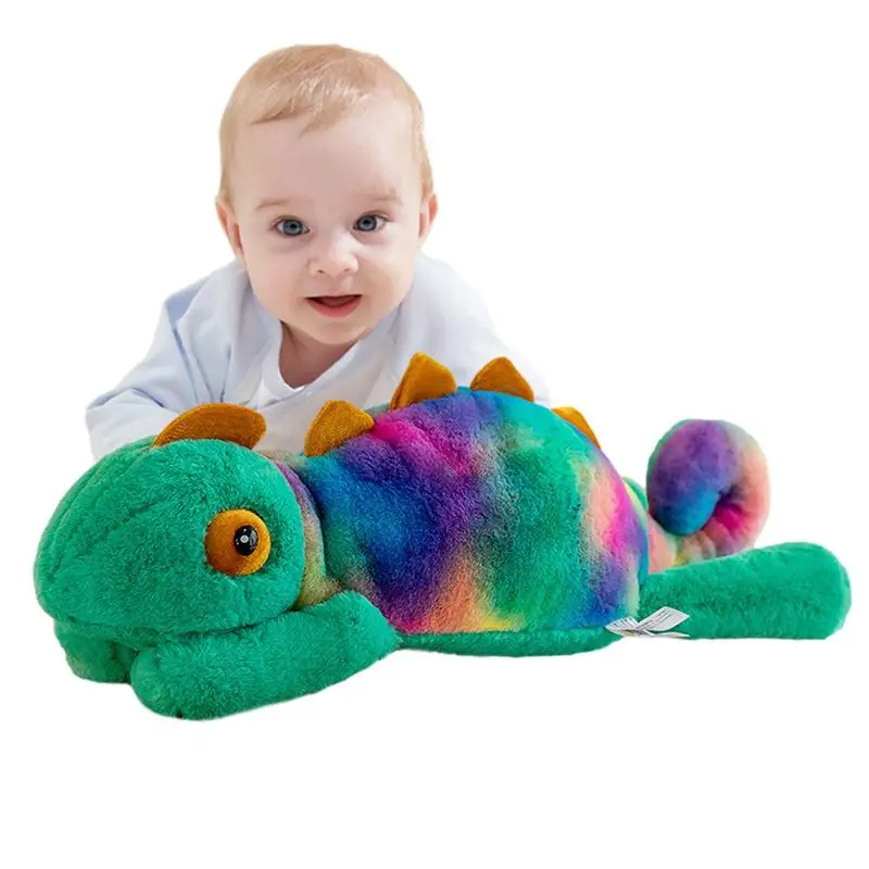 Stuffed Chameleon Simulated Plushies Chameleon Stuffed Toy Adorable Pillow Plushies Toy Chameleon Gifts Soft Animals For Adults