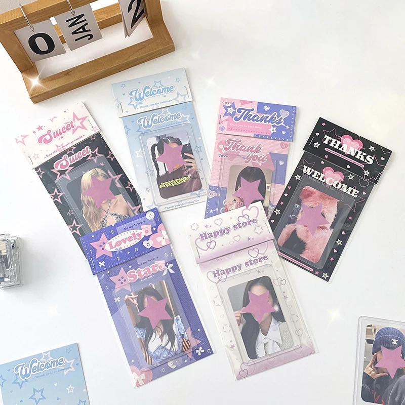 

10PCS Ins Style Star Love Beautiful Gentle Card Head Card Back DIY Packaging Material Paper Art Supplies Stationery