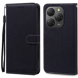 Leather Wallet Flip Case for Blackview Shark 9 - Sleek and Durable Protective Cover (Black)